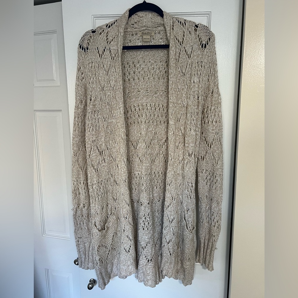 Lucky Brand Beige Cardigan (L)